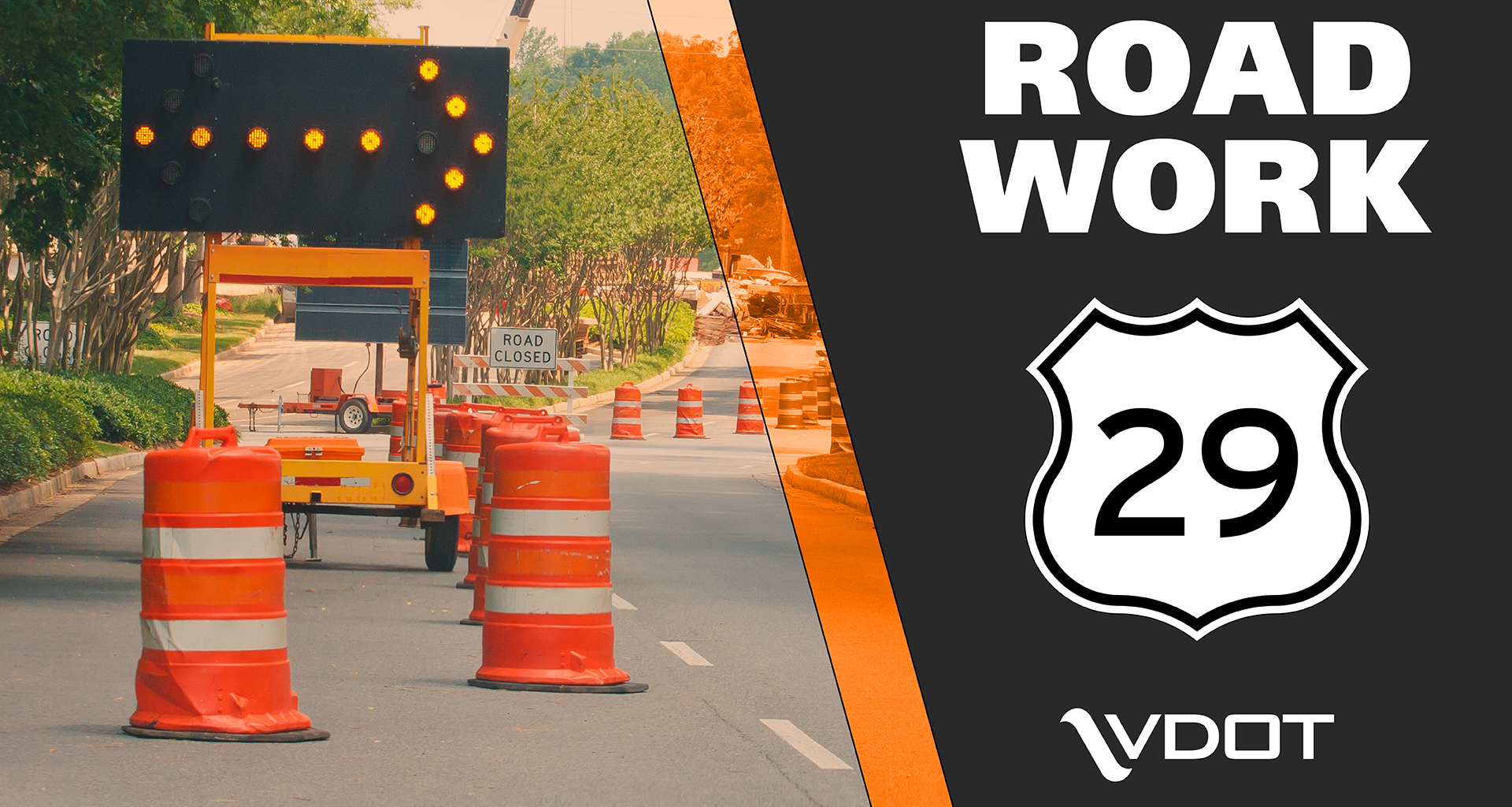 Northern Virginia District | Route 29 southbound weekday lane closures in Fairfax Dec. 16 - Jan. 15