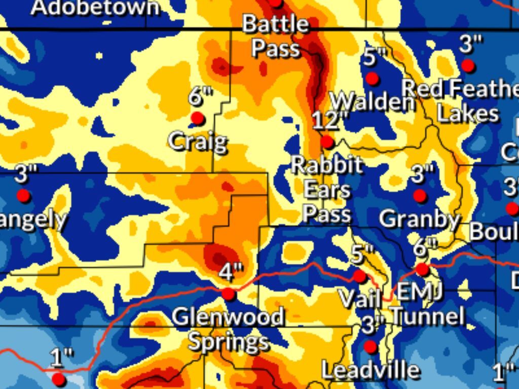24-plus inches of snow possible in Colorado over next few days