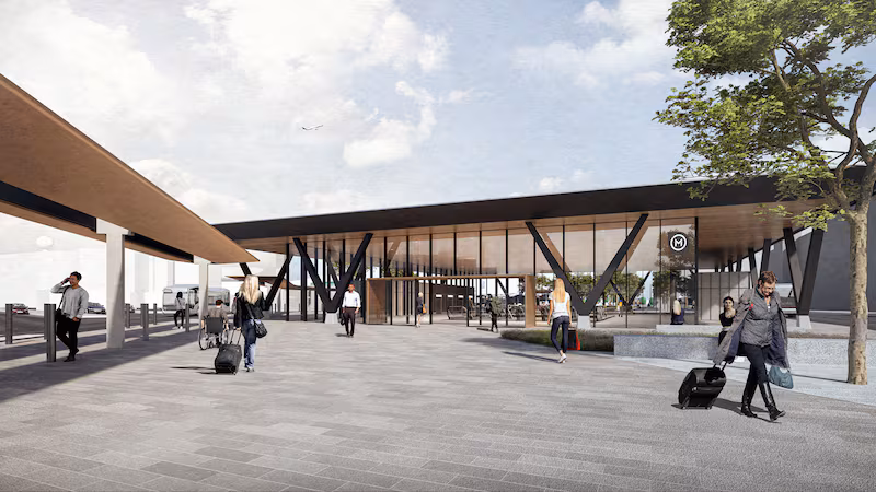 The proposed Metrolink station at Dublin Airport. Photograph: metrolink.ie
