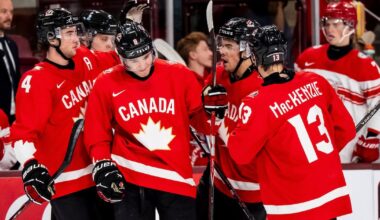 McKenna’s hat trick helps Canada crush Denmark at World Juniors