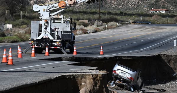 Rain-soaked California still at risk of floods and high surf