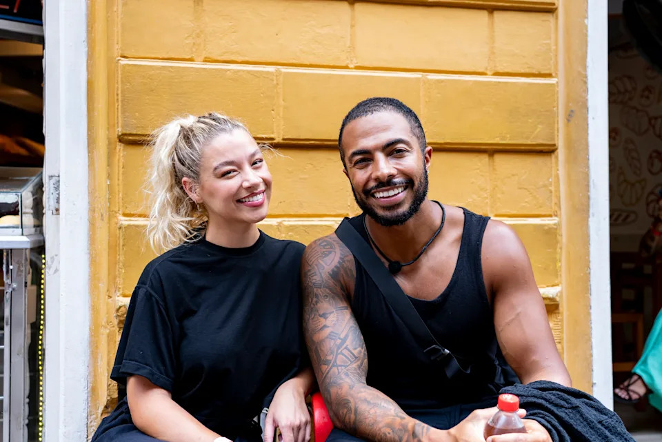Molly Rainford and Tyler West started the final leg in the lead. (BBC/Studio Lambert)