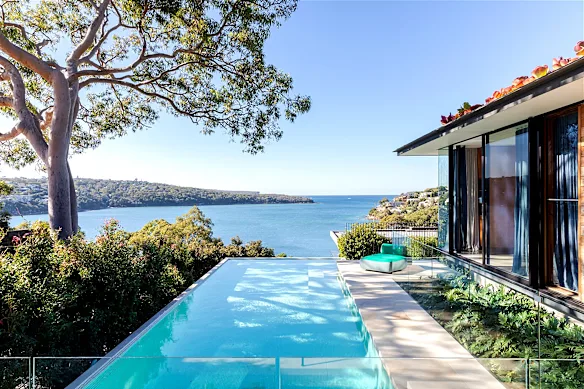 A home in Mosman set back from Chinamans Beach costs $35,000 a week.