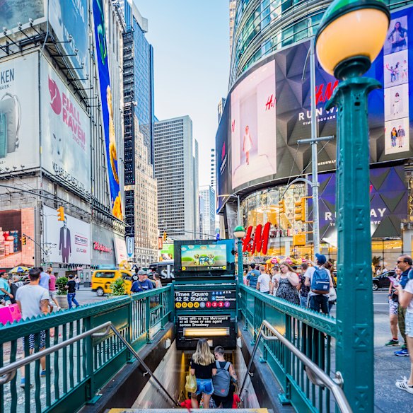 New York’s subway; in a year, the author noticed, some regulars vanished. 