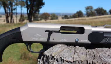 Adler straight-pull shotgun.