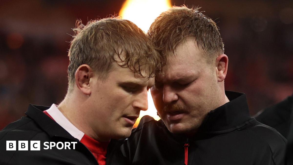 Jac Morgan and Dewi Lake, who were Wales' co-captains at the 2023 World Cup, have their heads together