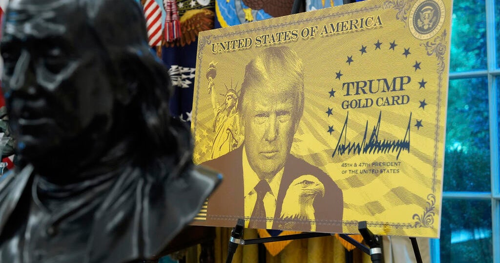 Trump says $1 million "gold card" visa could be lucrative for the U.S. Here's how it works.