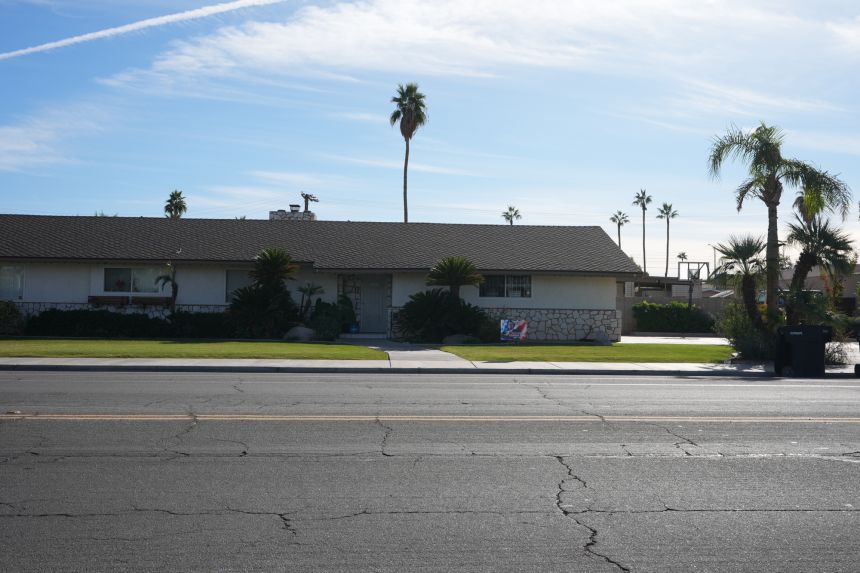 The home of Michael Abatti is seen December 12 in El Centro, California.