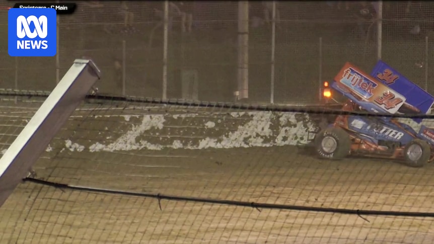Children 'traumatised' as wheel flies off speedway car into crowd at Avalon Raceway