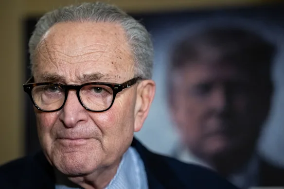 Senate Minority Leader Chuck Schumer accused the Trump administration of a cover-up over the “Christmas Eve news dump” of a million more Epstein files.