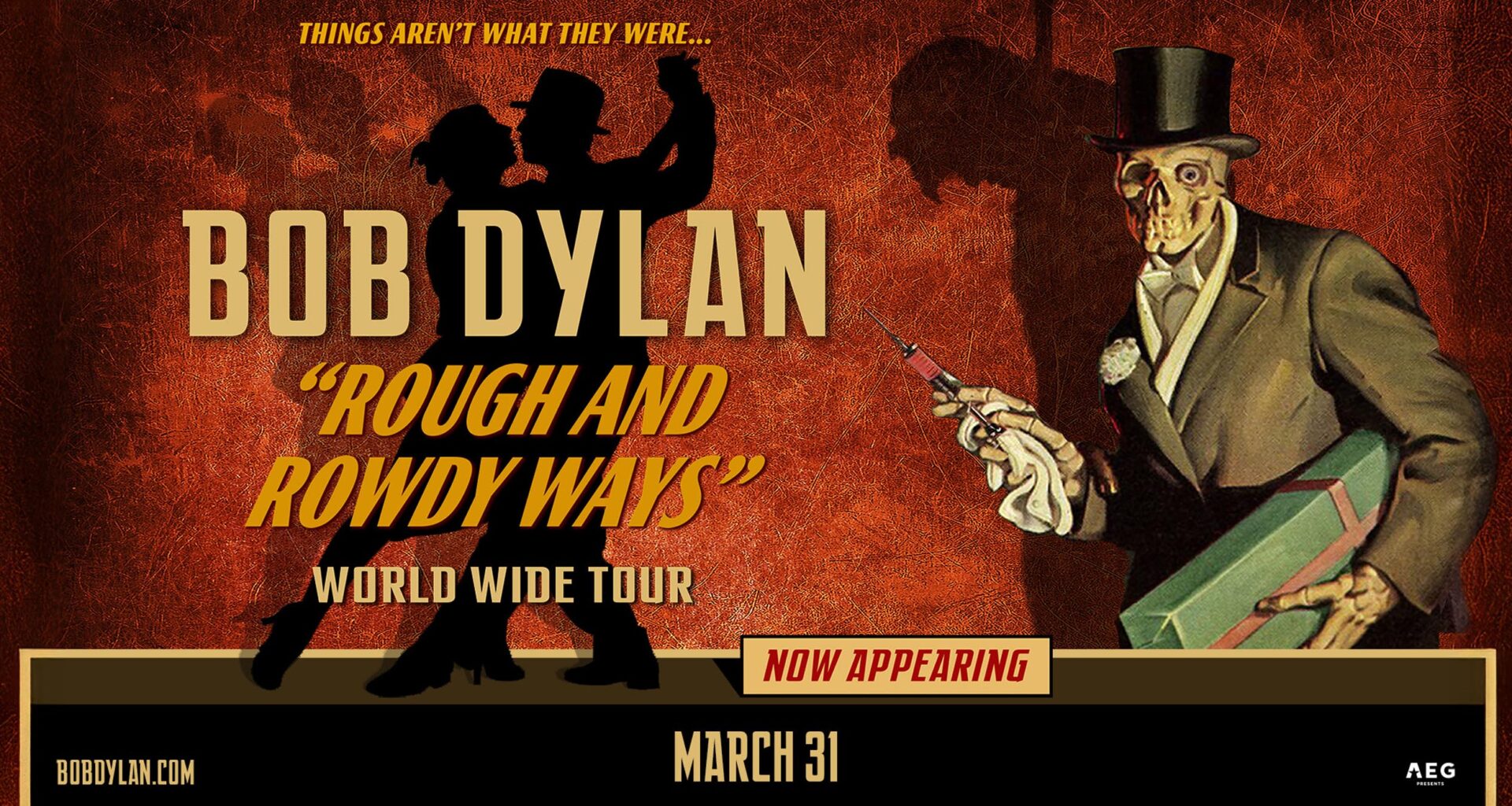 Bob Dylan to Perform at Ball State University’s Emens Auditorium, March 31, 2026