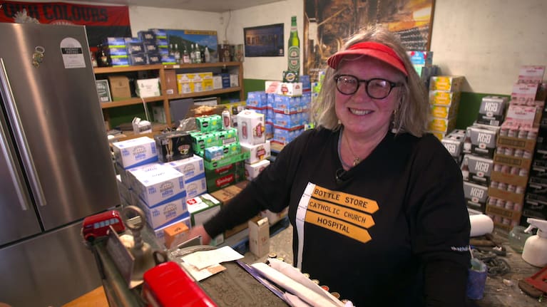Bottle store owner Philippa Ingram.