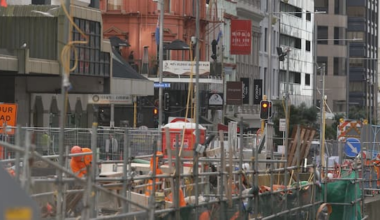 Businesses celebrate as Auckland’s City Rail Link in home stretch