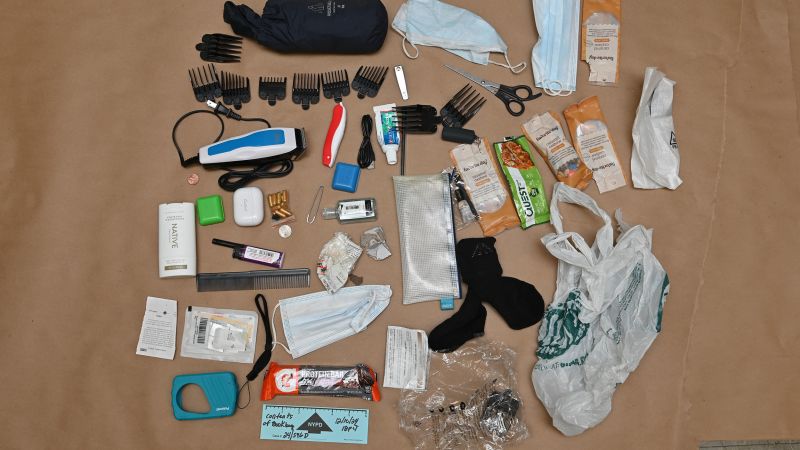 Evidence photos from Luigi Mangione’s arrest