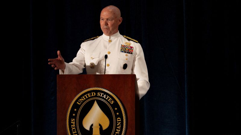 Adm. Bradley, respected Navy SEAL leader under scrutiny for double-tap strike, set to brief lawmakers