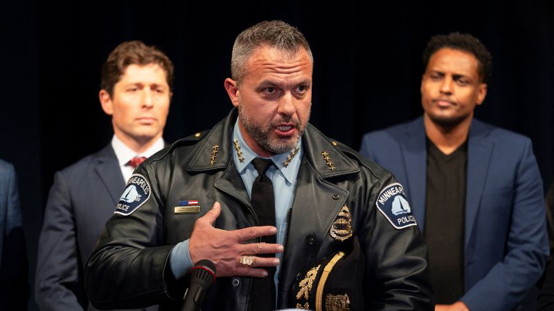 Minneapolis police chief criticizes ICE tactics after clash with protesters