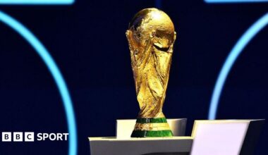 The World Cup trophy