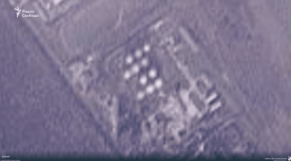 Satellite imagery before the drone strike at Russia’s Livny oil depot in the Oryol region. (Source: Radio Svoboda)