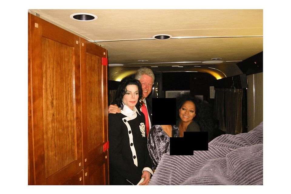 Michael Jackson, Bill Clinton and Diana Ross.