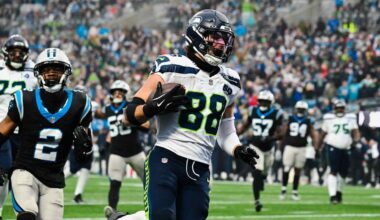 AJ Barner Stepped Up In Seahawks' 27-10 Win Over Panthers 