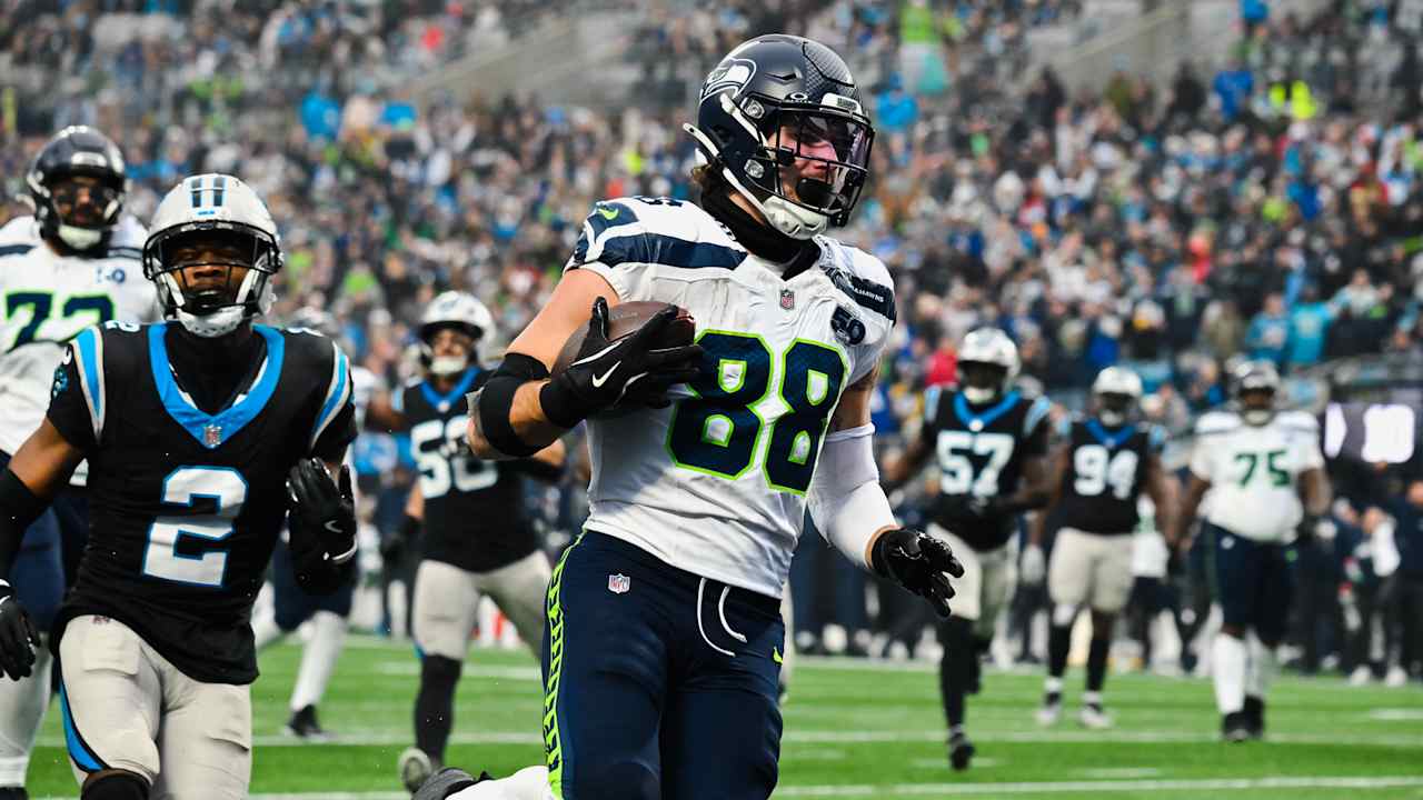 AJ Barner Stepped Up In Seahawks' 27-10 Win Over Panthers 