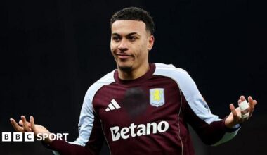 A general view inside Villa Park