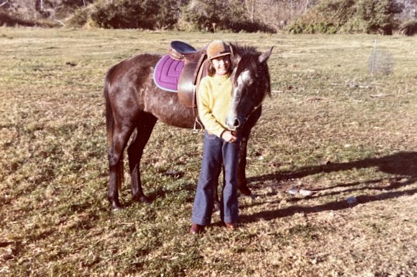 Julie Miller at age 13 at Teen Ranch. 