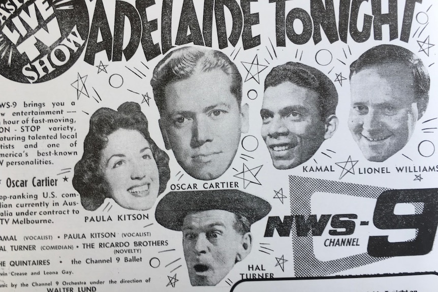 1950s Handbill advertising TV guests