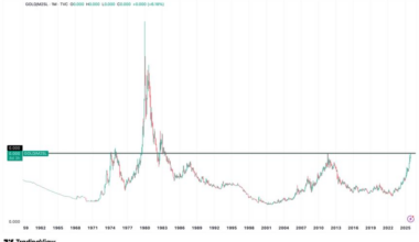 Gold knocks on a 50-year closed door as BTC price faces a defining support test