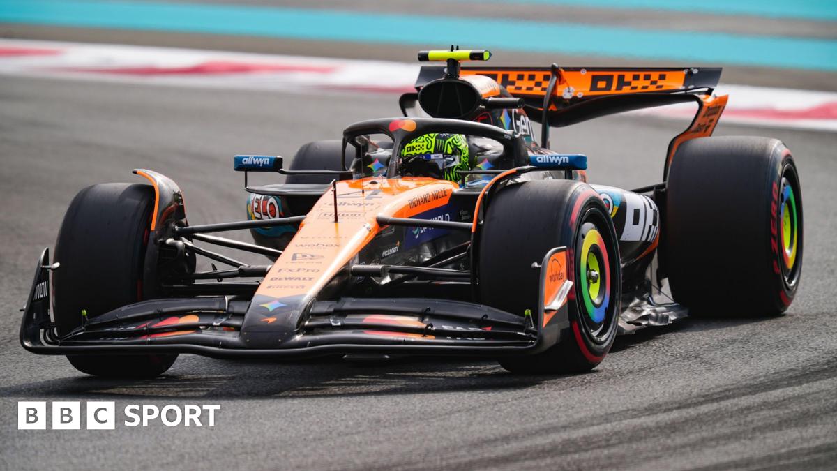 McLaren's Lando Norris during Abu Dhabi Grand Prix first practice