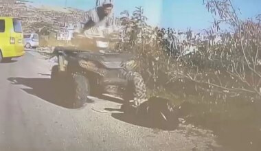 IDF Reservist Caught on Video Driving Tractor Over Palestinian Praying on West Bank Road - Haaretz