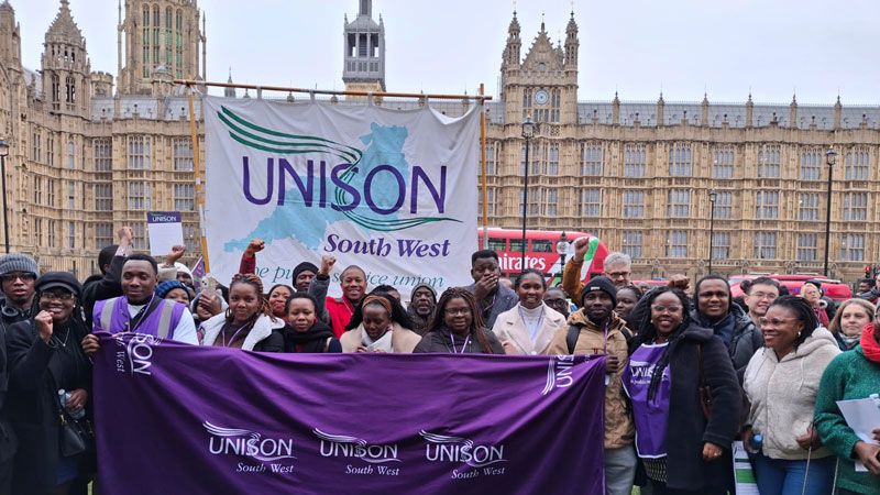Care workers lobby Parliament - UNISON National