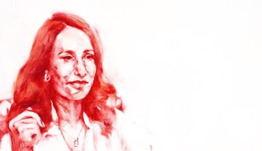 Portrait of Hannah Fry unveiled at Royal Society on Sky Arts Portrait Artist of the Year