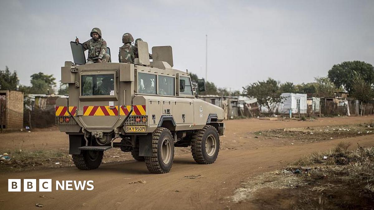 An army patrol in Bekkersdal township - file photo