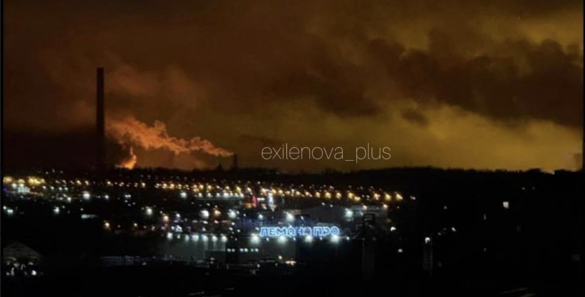 Drone Strike Sets One of Central Russia’s Biggest Refineries on Fire