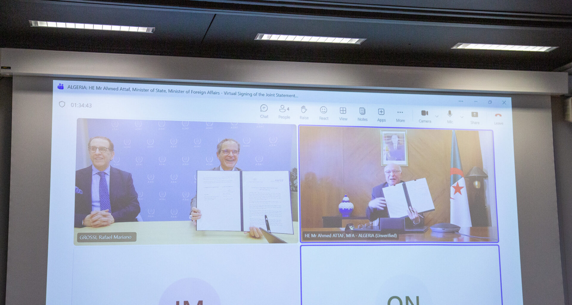 IAEA and Algeria Sign a Joint Statement to Reinforce Cooperation on Nuclear Science and Energy