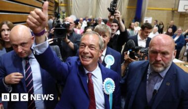 Police assess claims Reform overspent on Farage election campaign