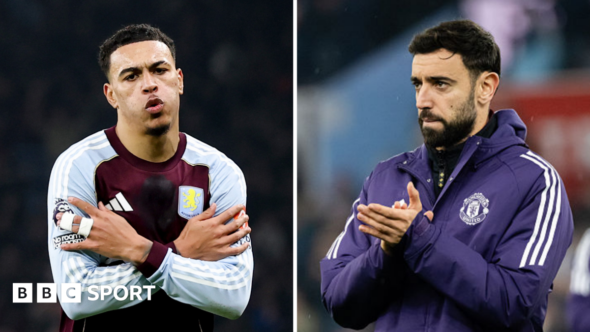 Premier League reaction: Villa keep up title pressure as Man Utd lose Fernandes