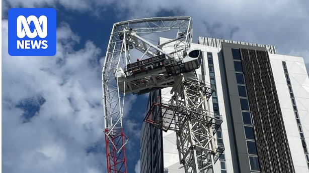 Police make emergency declaration after partial crane collapse on the Gold Coast on Christmas Day