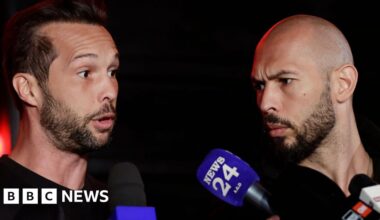 Cash seized from Tate brothers will tackle violence against women