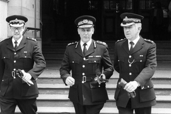 The match commander on the day, David Duckenfield (left), was charged with gross negligence manslaughter in 2017 but he was cleared in 2019 at a retrial, after the jury in his first trial was unable to reach a verdict (PA Archive)