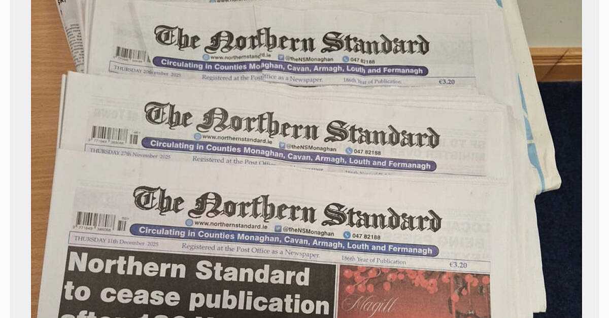 End of an era as the Northern Standard to cease operations