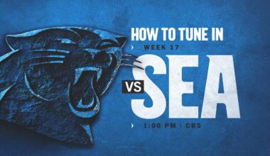 Carolina vs. Seattle Seahawks in Week 17