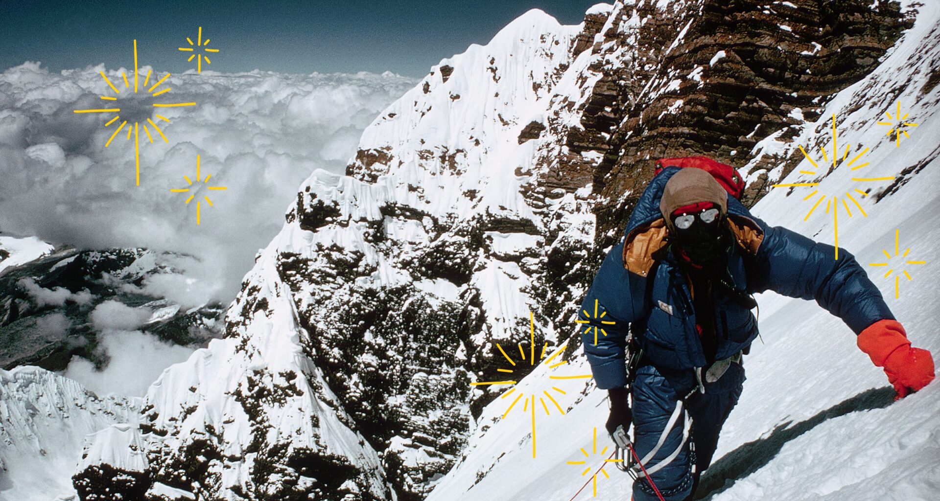 climber on mount everest