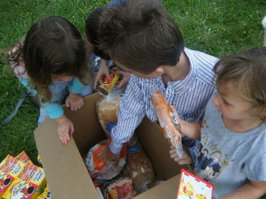 Kim Neubacher's children were thrilled to receive donations of food and toys when the family was struggling with job loss, their mother said.