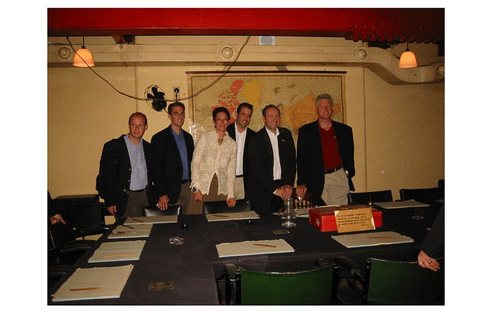 Ghislaine Maxwell, Kevin Spacey and Bill Clinton.