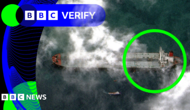 BBC Verify: Satellite image shows tanker seized by US near Venezuela is now off Texas