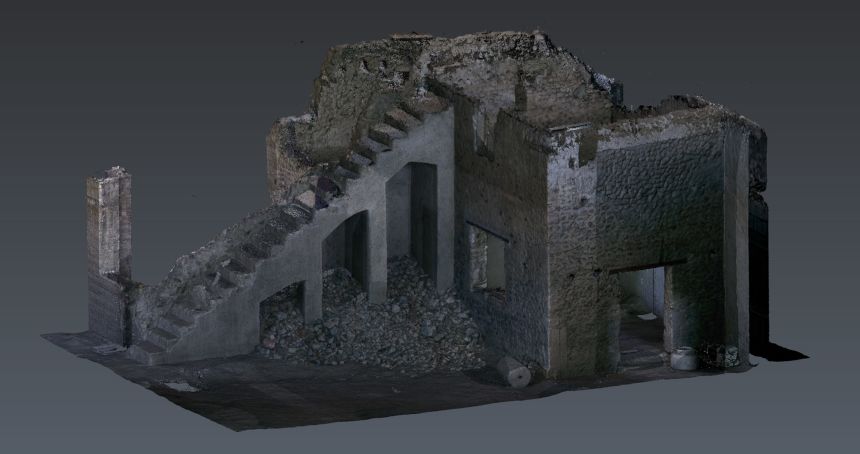 Scans and excavations were used to create a digital twin of the existing structure.