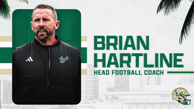 Brian Hartline Named Seventh Head Coach of USF Football