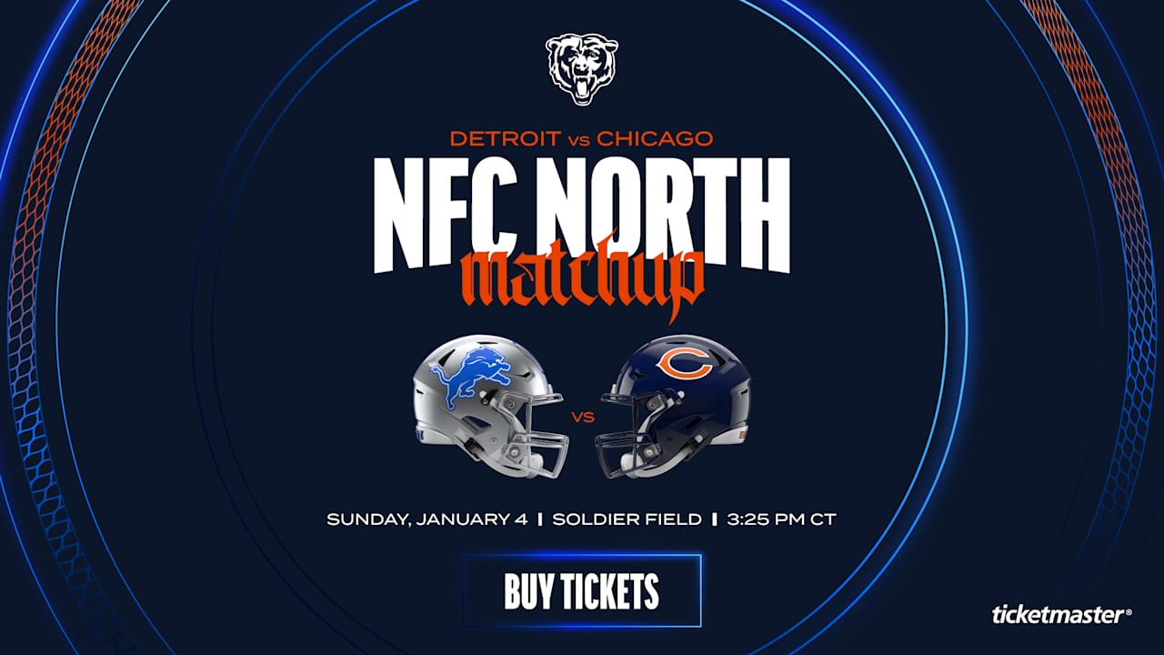 NFL sets kickoff time for Bears-Lions season finale - Chicago Bears